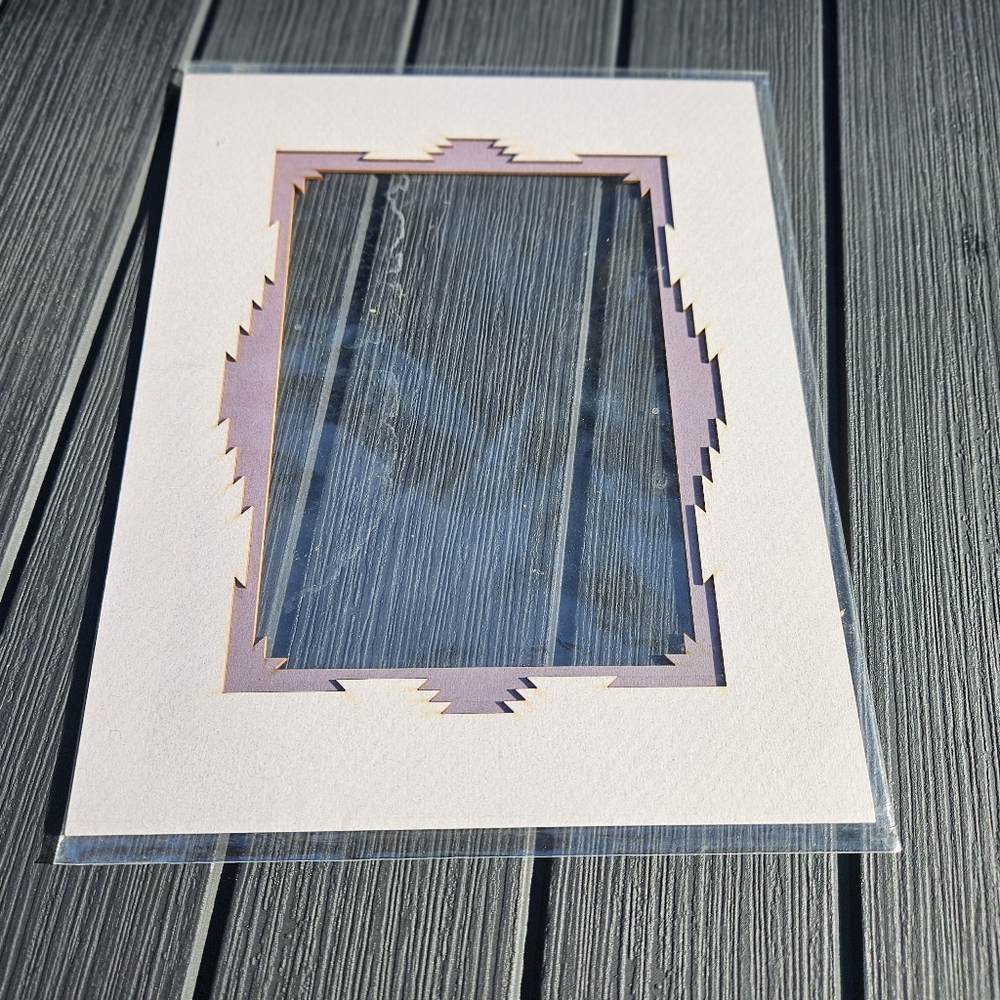 Mat‎ Frame Laser Cut Aztec For 5x7 Photo